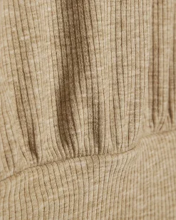 Beige Banded Top