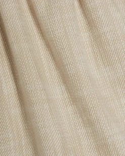 Beige Cotton Elasticated Waist Shorts