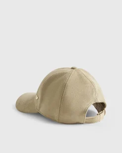 Beige Faux Suede baseball Cap