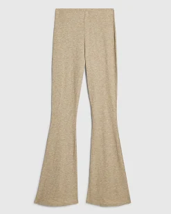 Beige Flared Trousers
