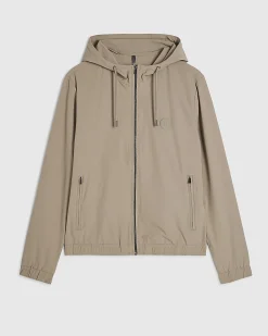 Beige Hooded Jacket
