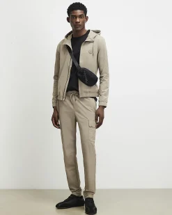 Beige Hooded Jacket