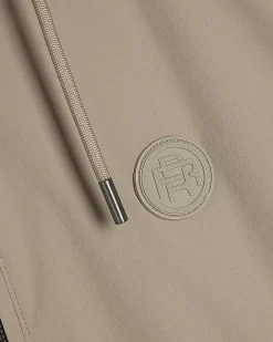 Beige Hooded Jacket