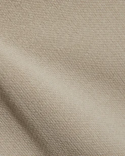 Beige Linen Blend Boat Neck Jumper