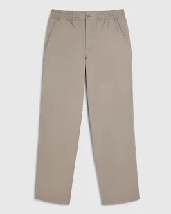 Beige Loose Fit Trousers