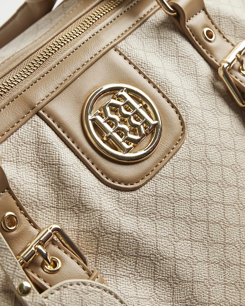 Beige Monogram Barrell Bundle Bag