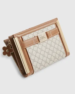 Beige Monogram Foldout Purse