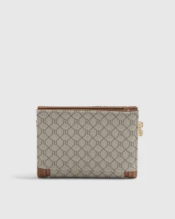Beige Monogram Foldout Purse