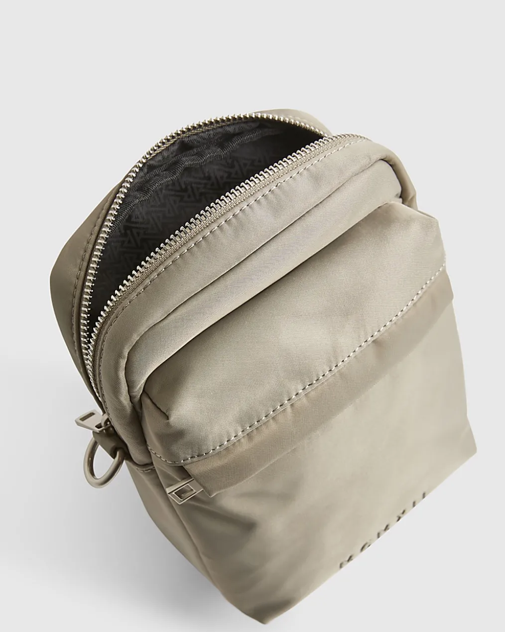 Beige Nylon Cross Body Bag