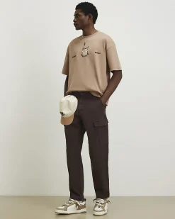 Beige Oversized Cotton Renaissance T-Shirt