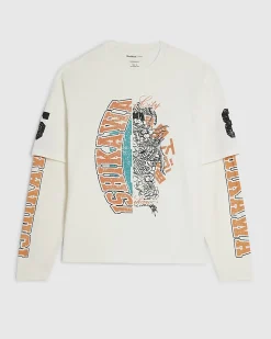 Beige Oversized Fit Layered T-Shirt