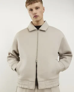 Beige Premium Harrington Jacket