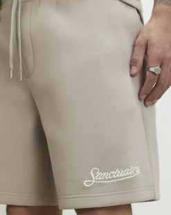 Beige Premium Regular Fit Sanctuaire Shorts