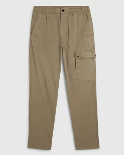 Beige Regular Fit Cargo Trousers