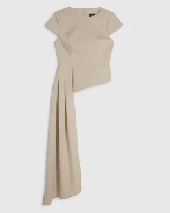 Beige RI Studio Structured Asymmetric Top