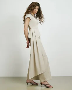 Beige RI Studio Structured Asymmetric Top