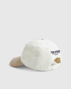 Beige Script Embroidery Cap