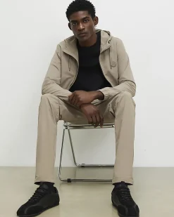 Beige Skinny Fit Cargo Trousers