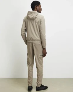 Beige Skinny Fit Cargo Trousers
