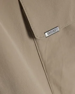 Beige Skinny Fit Cargo Trousers