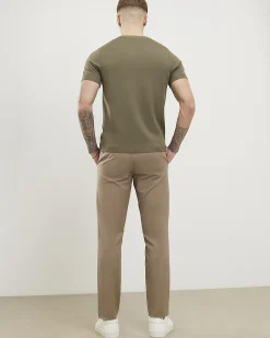 Beige Skinny Fit Chino Trousers