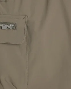 Beige Skinny Fit Stretch Cargo Shorts
