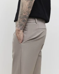 Beige Skinny Fit Trousers