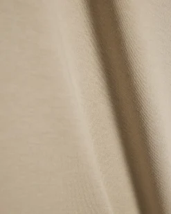 Beige Slim Fit Cotton Lightweight T-Shirt