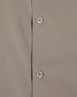 Beige Slim Fit Long Sleeve Shirt