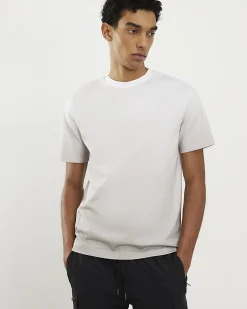 Beige Slim Fit Ombre T-Shirt