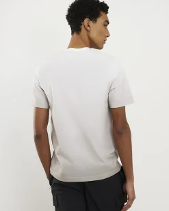 Beige Slim Fit Ombre T-Shirt