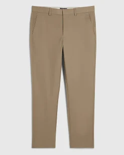 Beige Slim Fit Stretch Chino Trousers