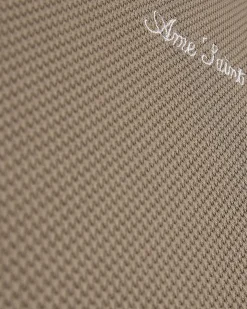 Beige Slim Fit Textured Midweight T-Shirt