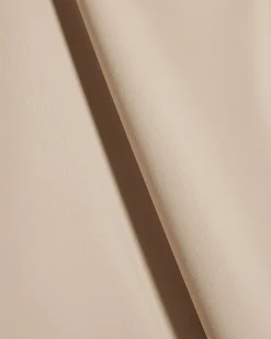 Beige Square Neck Fitted T-shirt