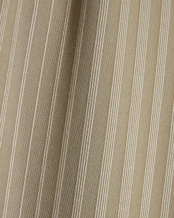 Beige Stretch Striped Wide Leg Trousers