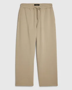 Beige Wide Leg Joggers