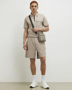 Biege Slim Fit Cargo Shorts