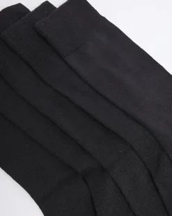 Black 5 Pack Ankle Socks