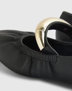 Black Bangle Flat Ballet Shoes