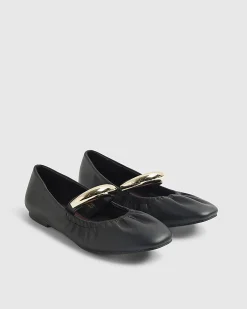 Black Bangle Flat Ballet Shoes