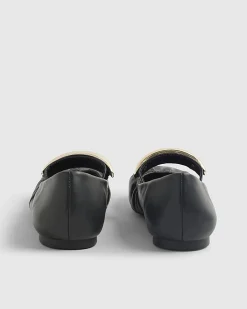 Black Bangle Flat Ballet Shoes