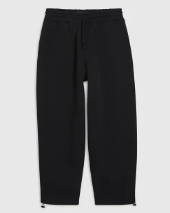 Black Barrel Fit Toggle Joggers