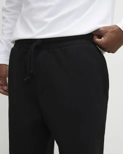 Black Barrel Fit Toggle Joggers