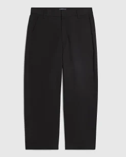 Black Barrel Fit Trousers