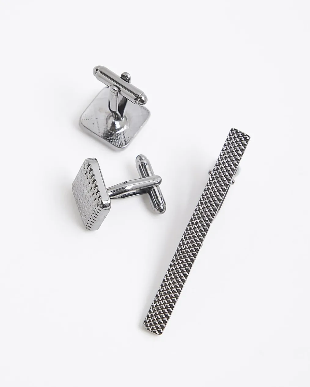 Black Bobble Cufflink Set