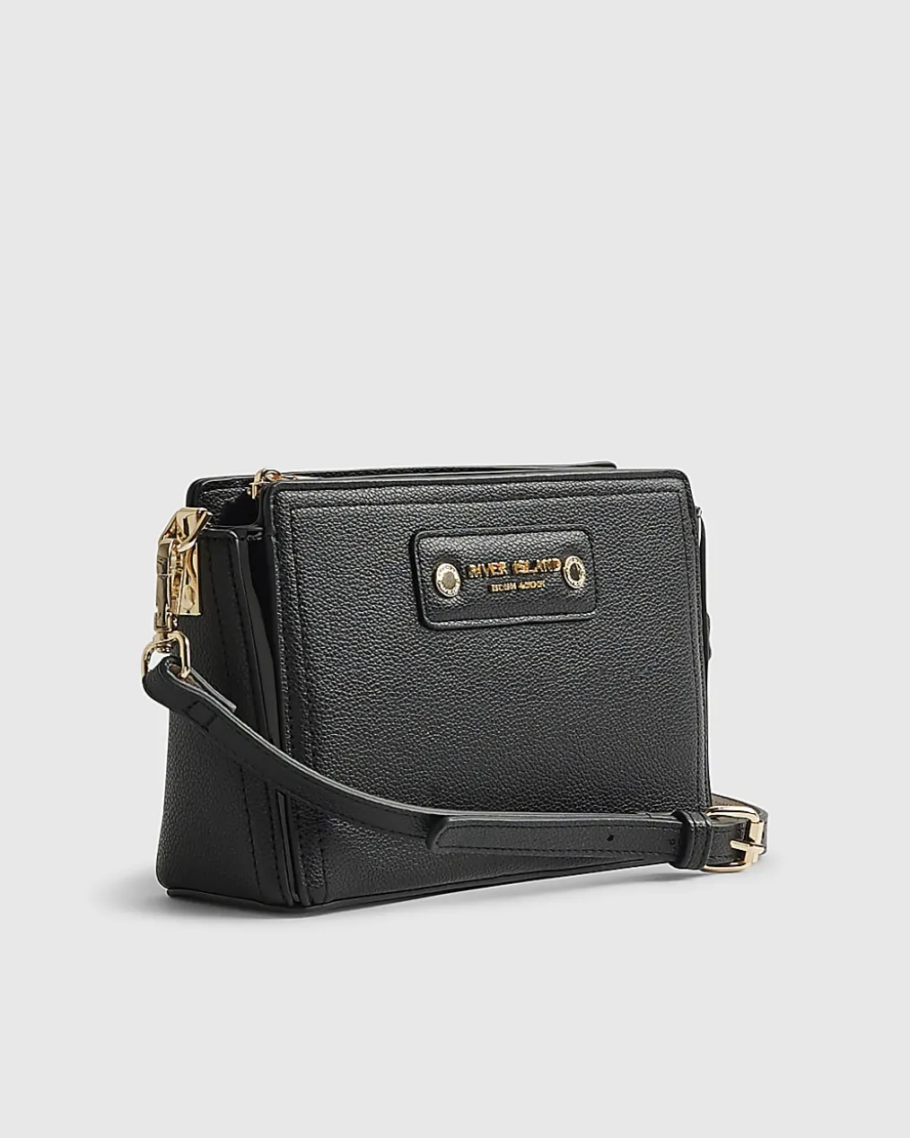 Black Boxy Cross Body Bag