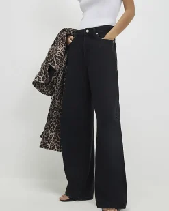 Black Classic Barrel Jeans