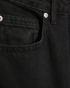 Black Classic Barrel Jeans