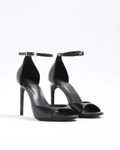 Black Closed Back Heels