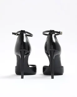 Black Closed Back Heels